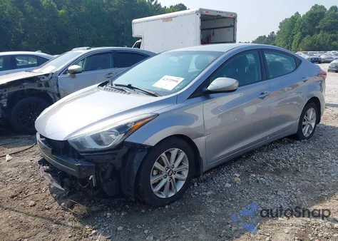 2016 Hyundai Elantra Se from USA, damaged, VIN 5NPDH4AE3GH707795